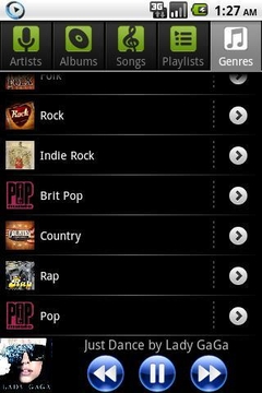 MusicPlayer专业音乐播放器V1.0.31(Android1.5+)截图