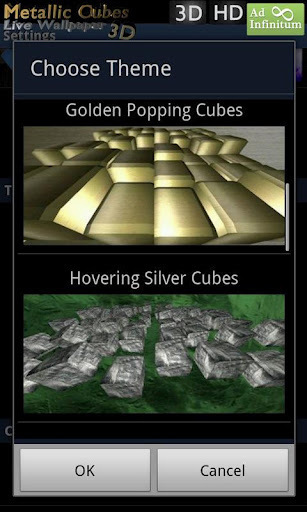 Metallic Cubes LWP FREE截图3