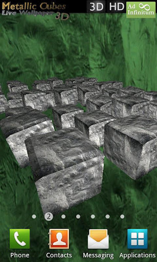 Metallic Cubes LWP FREE截图4