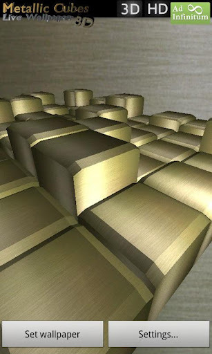 Metallic Cubes LWP FREE截图5