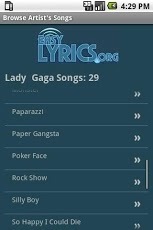 Lyrics Database Search截图2