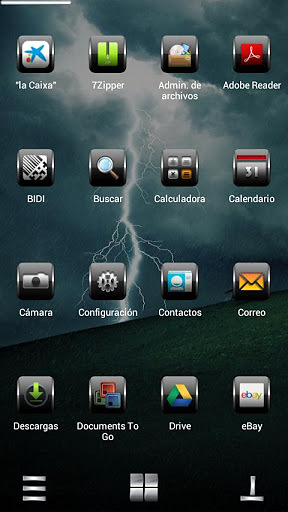 Next Launcher Theme Thunder 3D截图2