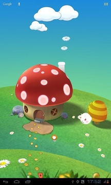 采蘑菇3D壁纸截图