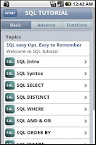 SQL快速教程截图3