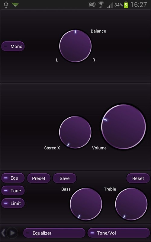 Poweramp Classic Purple Skin截图4