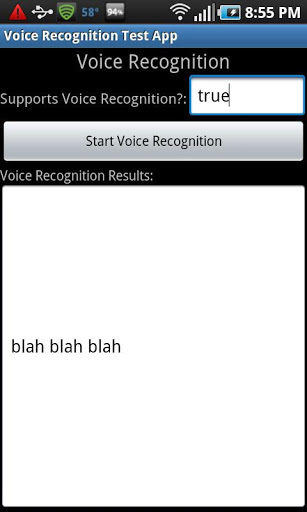 Voice Recognition Test App截图3