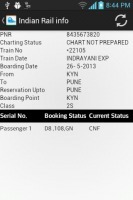 Live Indian Rail - PNR Status 截图1