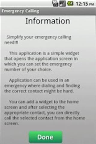 紧急呼叫手机小部件截图2