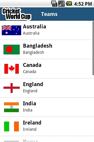 Cricket World Cup Schedule截图2
