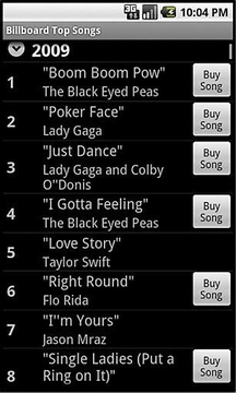 All Billboard Top Lists截图