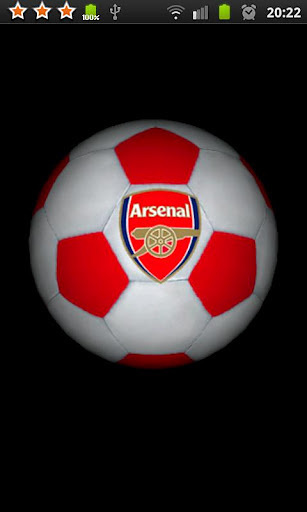 Arsenal 3D Ball Wallpaper截图1