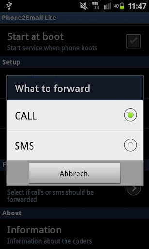 Call and SMS Forwarding截图1