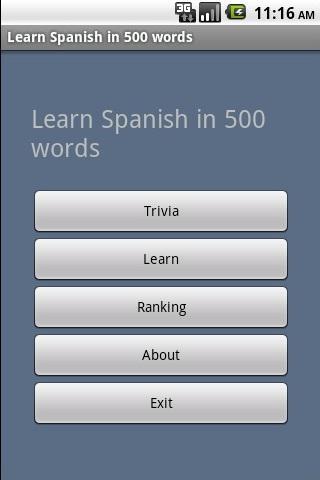 Learn Spanish in 500 words截图2