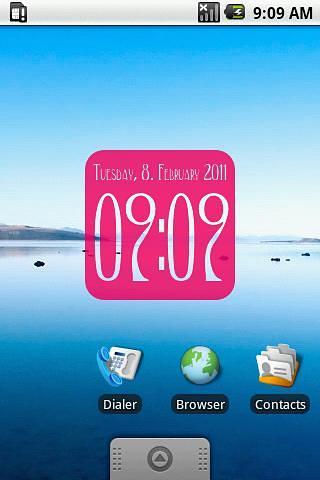 Clock Widget digital 2x2截图1