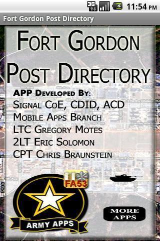 Fort Gordon Post Directory截图1