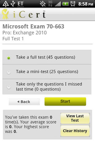 iCert 70-663 Practice Exam截图1