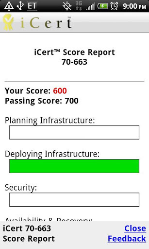 iCert 70-663 Practice Exam截图3