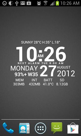 Super Typo Weather Info Clock截图4