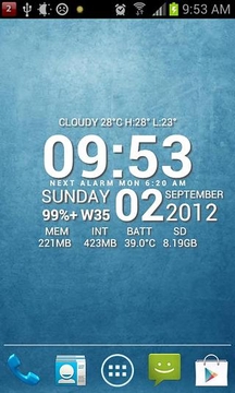 Super Typo Weather Info Clock截图