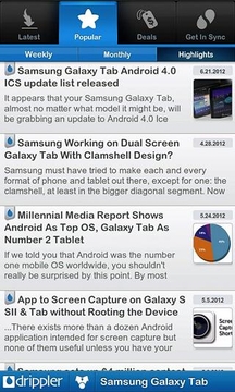 Ultimate Galaxy Tab App截图