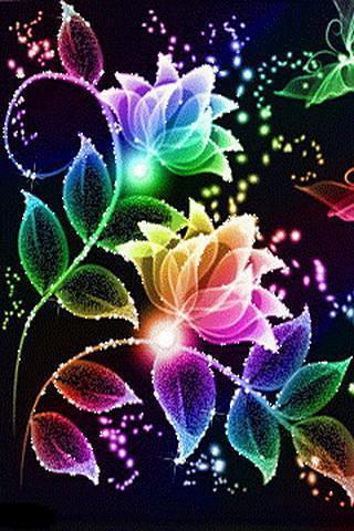 beautiful glittering flowers截图1