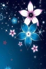 Glitter Of Blue n Pink Flowers截图1