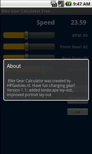 Bike Gear Calculator Free截图2