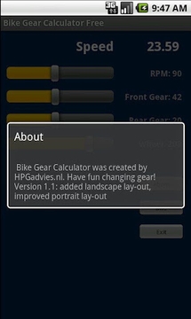 Bike Gear Calculator Free截图