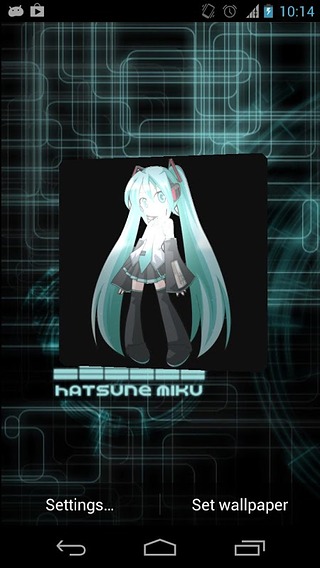 Hatsune Miku 3D Live Wallpaper截图1