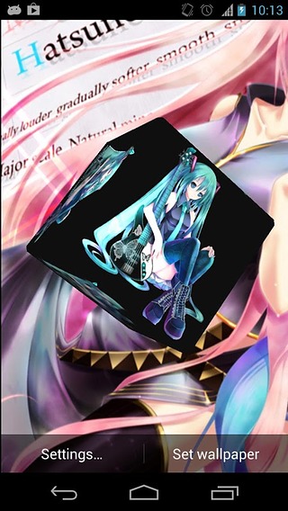 Hatsune Miku 3D Live Wallpaper截图4