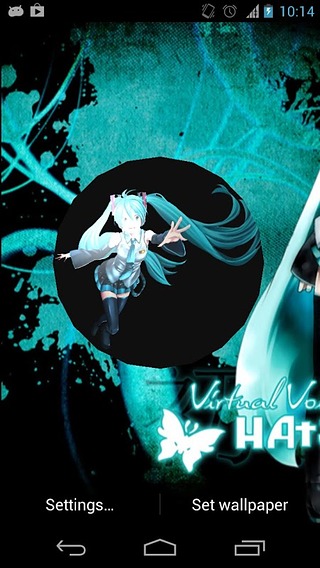 Hatsune Miku 3D Live Wallpaper截图5