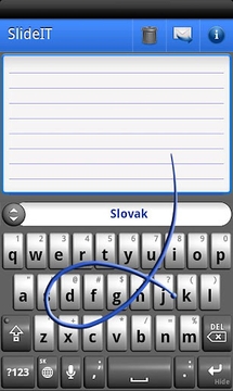 斯洛伐克滑动键盘截图