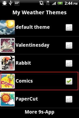 9s-Weather Theme+(漫画风)截图1