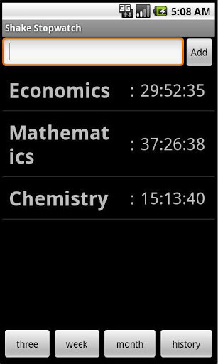 Shake Stopwatch截图1
