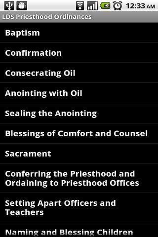 LDS Priesthood Ordinances截图1
