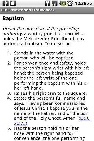 LDS Priesthood Ordinances截图2