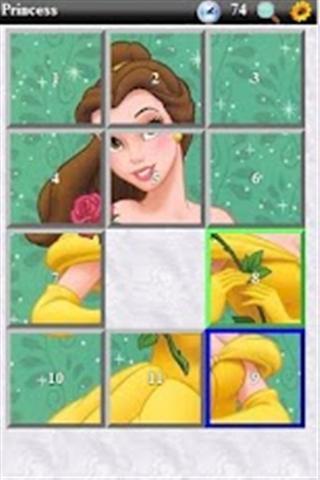 公主女孩拼图板截图3