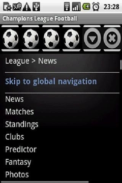 Champions League Football 2012截图