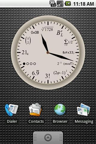 Geek Clock Large Widget截图1