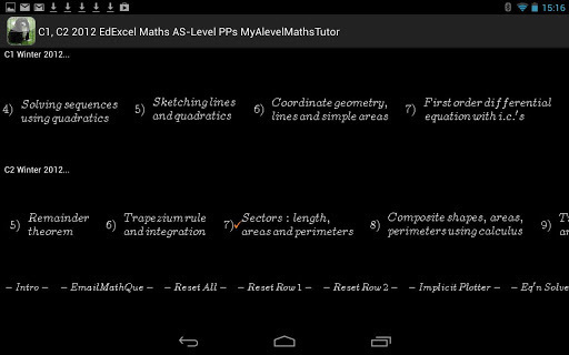 C1 C2 Maths EdExcel 2012 PastP截图8