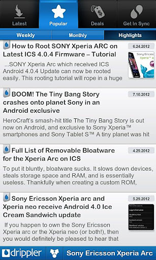 Ultimate Xperia arc App截图1