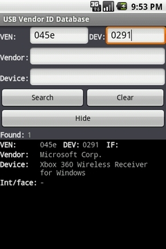 USB VEN/DEV Database截图