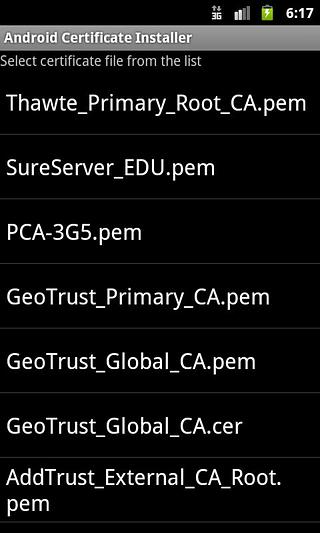 Android Certificate Installer截图3