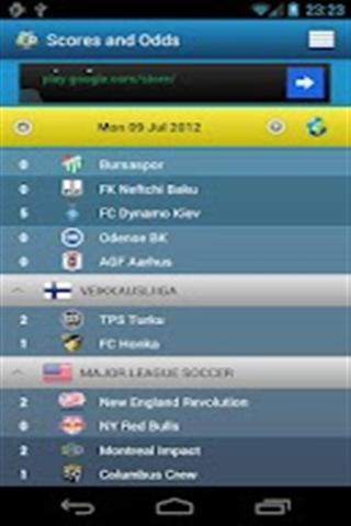 Football Scores & Odds截图2