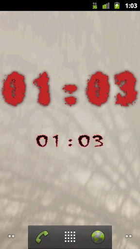 Horror Digital Clock Free截图4