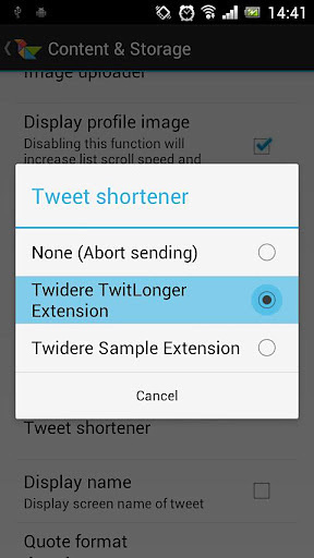 Twidere TwitLonger Extension截图4