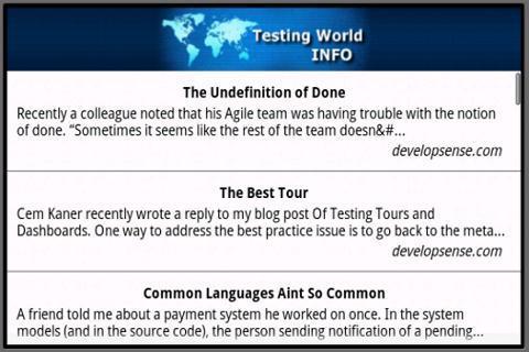 Software Testing World Info截图3