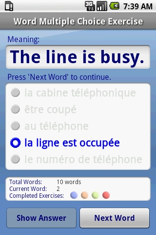 FREE French Audio FlashCards截图2