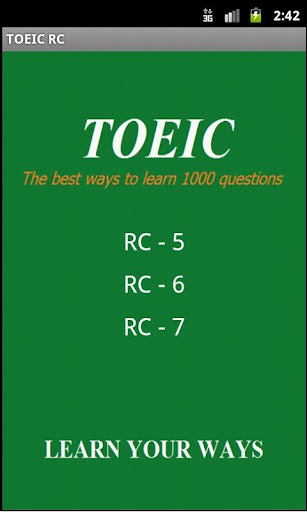 2000 RC TOEIC test截图1