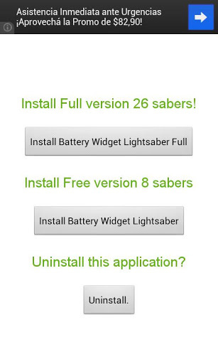 Battery Widget Lightsaber Help截图4